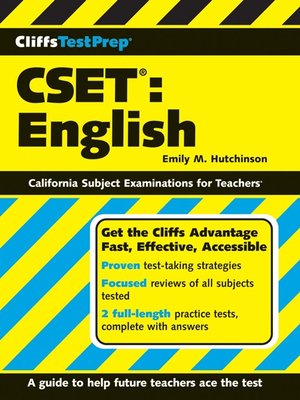 cover image of CliffsTestPrep CSE